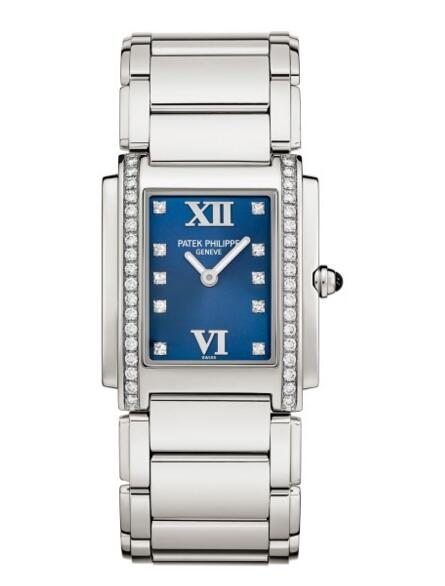 Replica Patek Philippe Twenty-4 Stainless Steel Blue Dial Watch 4910/10A-012 Price
